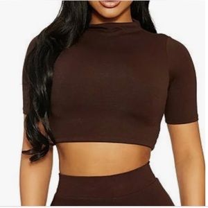 Naked Wardrobe Sweet T Crop Top- NWT